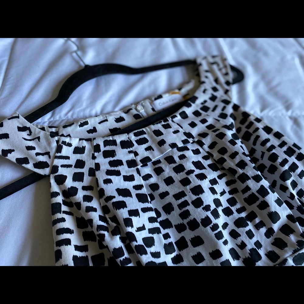 Calvin Klein Black and White Mini Dress